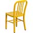 Flash Furniture Indoor-Outdoor Chair, Metal, Yellow Thumbnail 3