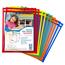 C-Line® Reusable Dry Erase Pockets, 9 x 12, Assorted Primary Colors, 10/Pack Thumbnail 3