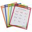 C-Line® Reusable Dry Erase Pockets, 9 x 12, Assorted Primary Colors, 10/Pack Thumbnail 1
