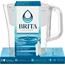 Brita Small 6 Cup Denali Water Filter Pitcher with 1 Brita Standard Filter, BPA Free, White Thumbnail 3