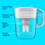 Brita Small 6 Cup Denali Water Filter Pitcher with 1 Brita Standard Filter, BPA Free, White Thumbnail 6