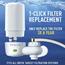 Brita Water Faucet Filtration System with Filter Change Reminder, White Thumbnail 4