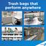 Glad® ForceFlex Tall Kitchen Drawstring Trash Bags, 13 Gallon, 100/BX Thumbnail 3