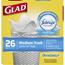 Glad® Medium Quick-Tie Trash Bags, OdorShield 8 Gallon, White, Febreze Fresh Clean, 26/Box, 6/Carton Thumbnail 10