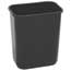 Continental® Commercial Products Waste Basket, 28-1/8 QT, 14.4"L x 10.25"W x 15"H, Black Thumbnail 1