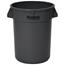 Continental® Huskee™ Container, Round, 32gal, Gray Thumbnail 1