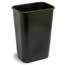 Continental® Commercial Products Waste Basket, 41-1/4 QT, 15.5"L x 11.5"W x 19.75"H, Black Thumbnail 1
