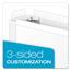 Cardinal® Easy-Open ClearVue Extra-Wide Locking Slant-D Binder, 3" Cap, 11 x 8 1/2, White Thumbnail 6