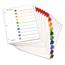 Cardinal® Traditional OneStep Index System, 10-Tab, 1-10, Letter, Multicolor, 6 Sets Thumbnail 1