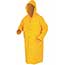 MCR™ Safety River City Classic Coat with Detachable Hood, Snap Front, .35 mm PVC/Polyester, 49", Large, Yellow Thumbnail 1