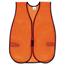 MCR™ Safety Orange Safety Vest, Polyester Mesh, Hook Closure, 18" x 47", One Size Thumbnail 1