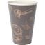 Chef's Supply Insulated Hot Cup, Cafe Design, 12 oz, 50/Pack Thumbnail 1