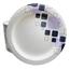 Chef's Supply Heavy Weight Paper Plate, 8.5" Diameter, Purple Shapes Pattern,  125 Plates/Pack, 500 Plates/Case Thumbnail 2