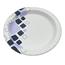 Chef's Supply Heavy Weight Paper Plate, 8.5" Diameter, Purple Shapes Pattern,  125 Plates/Pack, 500 Plates/Case Thumbnail 1