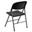 Flash Furniture HERCULES Series 330 lb. Capacity Black Plastic Folding Chair with Charcoal Frame Thumbnail 3