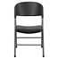 Flash Furniture HERCULES Series 330 lb. Capacity Black Plastic Folding Chair with Charcoal Frame Thumbnail 4
