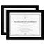 DAX Document/Certificate Frames, Wood, 8 1/2 x 11, Black, Set of Two Thumbnail 1