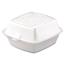 Dart® Carryout Food Container, Foam, 1-Comp, 5 1/2 x 5 3/8 x 2 7/8, White, 500/Carton Thumbnail 1