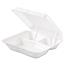 Dart® Carryout Food Container, Foam, 3-Comp, White, 8 x 7 1/2 x 2 3/10, 200/Carton Thumbnail 5
