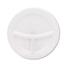 SOLO® Cup Company Mediumweight Foam Plates, 9" dia, White, 125/Pack Thumbnail 1