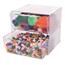 deflecto Stackable Cube Organizer, 2 Drawer with Clip, 6" x 6" x 7 1/4", Clear Thumbnail 3