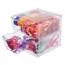 deflecto® Stackable Cube Organizer, 4 Drawer with Clip, 6" x 6" x 7 1/4", Clear Thumbnail 6