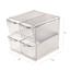 deflecto® Stackable Cube Organizer, 4 Drawer with Clip, 6" x 6" x 7 1/4", Clear Thumbnail 12