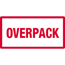 Tape Logic® Labels, Overpack, 3" x 6", Red/White, 500/RL Thumbnail 1