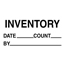 W.B. Mason Co. Labels, Inventory- Date- Count- By, 3 in x 5 in, Black/White, 500/Roll Thumbnail 1