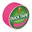 Duck Colored Duct Tape, 1.88" x 15 yds., 3" Core, Neon Pink Thumbnail 1
