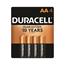 Duracell® Coppertop AA Alkaline Batteries, 4/PK Thumbnail 1