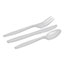 Dixie® Combo Pack, Tray w/White Plastic Utensils, 56 Forks, 56 Knives, 56 Spoons Thumbnail 2