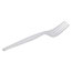Dixie® Plastic Cutlery, Heavyweight Forks, White, 1000/CT Thumbnail 2