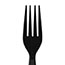 Dixie® Individually Wrapped Forks, Plastic, Black, 1000/CT Thumbnail 4