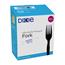 Dixie® Grab-N-Go Medium-Weight Disposable Plastic Forks, Individually Wrapped, Black, 6 Boxes/Carton Thumbnail 1