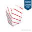 Dixie® Large Scoop-Style Clam Scoop, Red Stripe, 500/Carton Thumbnail 1