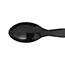 Dixie® Heavy-Weight Disposable Plastic Teaspoons, Black, 1,000/Carton Thumbnail 2