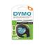 DYMO LetraTag Plastic Label Tape Cassette, 1/2" x 13ft, Clear Thumbnail 1
