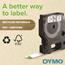DYMO D1 Standard Tape Cartridge for Dymo Label Makers, 1/2in x 23ft, Black on Clear Thumbnail 3