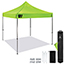 ergodyne® Shax® 6000 Heavy-Duty Commercial Pop-Up Tent, 10' X 10', Hi-Vis Lime Thumbnail 1