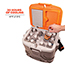 ergodyne® Chill-Its® 5170 Industrial Hard Sided Cooler, 17 Qt., Orange & Gray Thumbnail 3