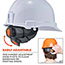ergodyne® Skullerz® 8971 White Class E Hard Hat Full Brim with Ratchet Suspension Thumbnail 8