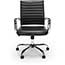 OFM Essentials Collection Soft Ribbed Bonded Leather Executive Conference Chair, Black Thumbnail 8