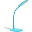 OFM Essentials Collection LED Desk Lamp with Integrated Wireless Charging Station, Teal Thumbnail 1