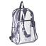 Eastsport Backpack, PVC Plastic, 12 1/2 x 5 1/2 x 17 1/2, Clear/Black Thumbnail 1