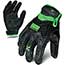 Ironclad Work Gloves, Impact Protection, Green/Black, Small Thumbnail 1
