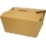 Chef's Supply MeyerPak™ Container, Take-Out, Kraft #1, Interior Coating, 4 3/8" x 3 1/2" x 2 1/2", 450/CS Thumbnail 1