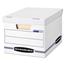Bankers Box STOR/FILE Basic-Duty Storage Boxes, 12w x 16.25d x 10.5h, White, 20/CT Thumbnail 3
