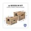 Bankers Box SmoothMove Classic Moving/Storage Box Kit, Half Slotted Container (HSC), Assorted Sizes: (8) Small, (4) Med, Brown/Blue,12/Carton Thumbnail 2