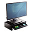 Fellowes® Adjustable Monitor Riser with Storage Tray, 16" x 9 3/8" x 6", Black Pearl Thumbnail 2